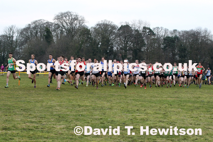 Senior mens Northern Cross Country Champs., Camp Hill Estate, Kirklington.  Photo: David T. Hewitson/Sports for All Pics